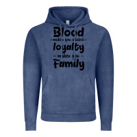Vintage Denim Blood Makes You Related Makes You Family Vintage Hoodie - Bettercallsaul