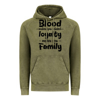 Vintage Olive Blood Makes You Related Makes You Family Vintage Hoodie - Bettercallsaul