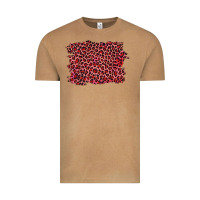 Vintage Camel pink leopard background Vintage Tee - RanaPortraitStore