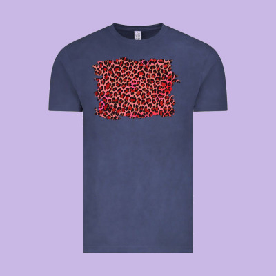 Pink Leopard Background Vintage Tee Designed By Ranaportraitstore