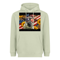 Matcha Western 4th Of July Sheep Heavyweight Hoodie - LillyAllenDesigns