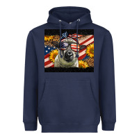 Navy Western 4th Of July Sheep Heavyweight Hoodie - LillyAllenDesigns