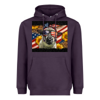 Plum Western 4th Of July Sheep Heavyweight Hoodie - LillyAllenDesigns