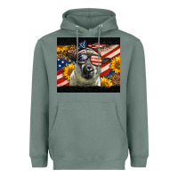 Sage Western 4th Of July Sheep Heavyweight Hoodie - LillyAllenDesigns
