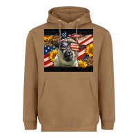 Toasted Coconut Western 4th Of July Sheep Heavyweight Hoodie - LillyAllenDesigns
