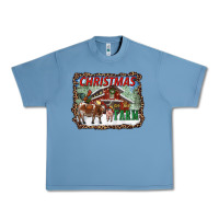 Pebble Blue Christmas on the farm Urban Heavy Tee - RanaPortraitStore