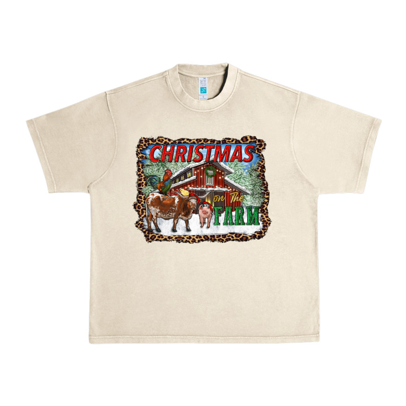 Christmas On The Farm Urban Heavy Tee by RanaPortraitStore | Teevron