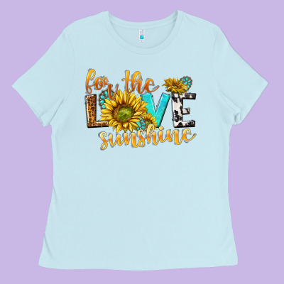 For The Love Sunshine Ladies Tee Designed By Nancycooperartshop
