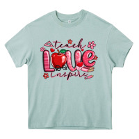 Arona teach love inspire valentines day Heavy Core Tee - MaliasSmallBusiness