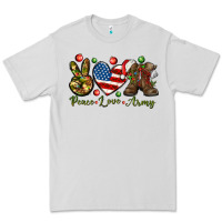 Dove Grey peace love army christmas Premium Tee - NancyCooperArtShop