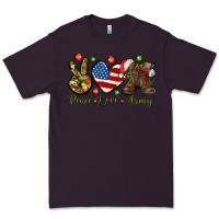 Plum peace love army christmas Premium Tee - NancyCooperArtShop