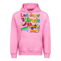 Fuchsia Pink last day of third grade Urban Hoodie - Artiststas