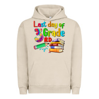 Pigment French Oak last day of third grade Urban Hoodie - Artiststas