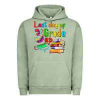 Pigment Oil Green last day of third grade Urban Hoodie - Artiststas