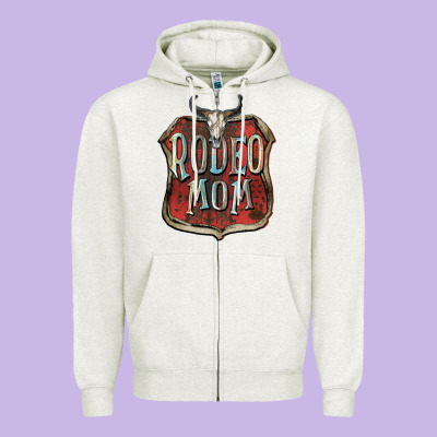 Rodeo Mom Mother's Day Zipper Hoodie Designed By Fadigitalartstudio