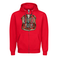 Red Rodeo mom Mother's Day Zipper Hoodie - FaDigitalArtStudio