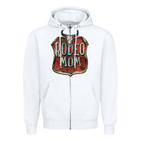 White Rodeo mom Mother's Day Zipper Hoodie - FaDigitalArtStudio