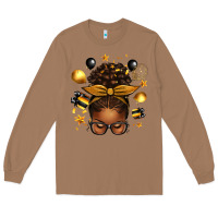 Toasted Coconut new year's eve afro messy bun Long Sleeve Tee - texasbilliewilder