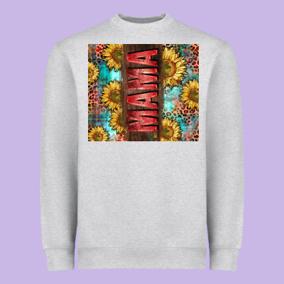 Mama Sunflower Heavyweight Sweatshirt Designed By Cowgirlartshop