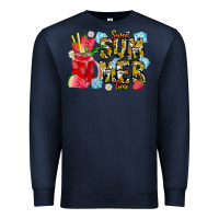 Navy sweet summer time Premium Sweatshirt - CowhideDigitalArt