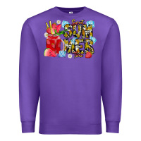 Purple sweet summer time Premium Sweatshirt - CowhideDigitalArt