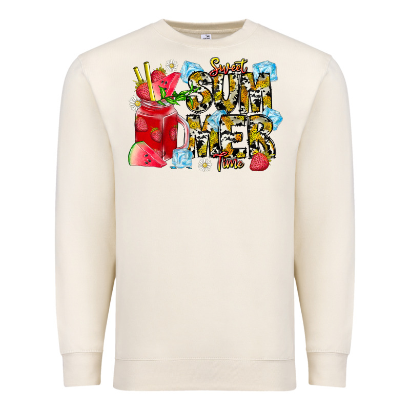 Sweet Summer Time Premium Sweatshirt by CowhideDigitalArt | Teevron