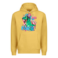 Antique Gold Red white rawr Premium Hoodie - FaDigitalArtStudio