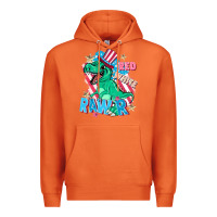 Carrot Red white rawr Premium Hoodie - FaDigitalArtStudio