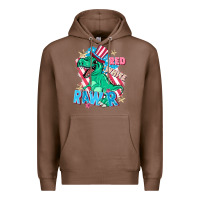 Chestnut Red white rawr Premium Hoodie - FaDigitalArtStudio