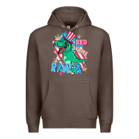 Coffee Red white rawr Premium Hoodie - FaDigitalArtStudio