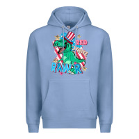 Colony Blue Red white rawr Premium Hoodie - FaDigitalArtStudio
