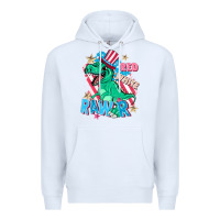White Red white rawr Premium Hoodie - FaDigitalArtStudio