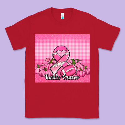 Tackle Cancer Pumpkins Football And Ribbon Classic Tee Designed By Jasminsmagicworld