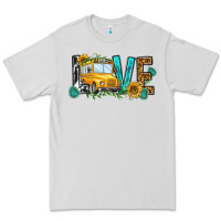 Dove Grey school bus love Premium Tee - NancyCooperArtShop