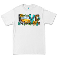 White school bus love Premium Tee - NancyCooperArtShop