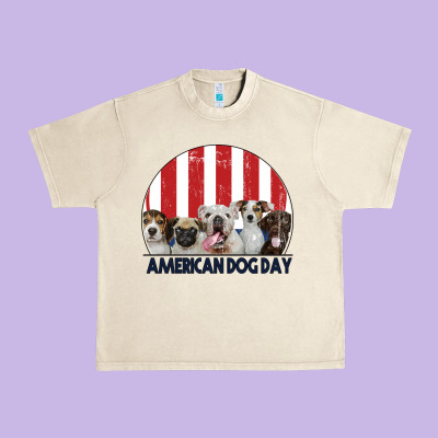 American Dog Day Urban Heavy Tee Designed By Bettercallsaul