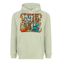 Matcha Fall Autumn Leopard Nene Heavyweight Hoodie - LillyAllenDesigns