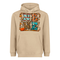 Mushroom Fall Autumn Leopard Nene Heavyweight Hoodie - LillyAllenDesigns