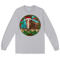 Moon Dust Brown Horse Christmas Long Sleeve Tee - RanaPortraitStore