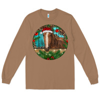 Toasted Coconut Brown Horse Christmas Long Sleeve Tee - RanaPortraitStore