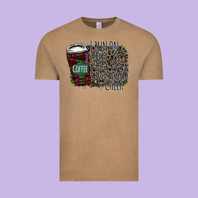 I Run On Coffee And Christmas Cheer Vintage Tee Designed By Bettercallsaul