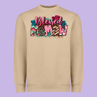Blessed Memaw Mother's Day Heavyweight Sweatshirt Designed By Cowgirlartshop