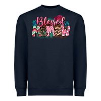 Navy Blessed memaw Mother's Day Heavyweight Sweatshirt - CowGirlArtShop