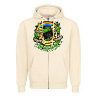 Sandshell St. Patrick's Day Hockey Zipper Hoodie - FaDigitalArtStudio