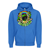 True Royal St. Patrick's Day Hockey Zipper Hoodie - FaDigitalArtStudio