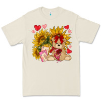 Bone valentines day sunflowers with bear hjf Premium Tee - NancyCooperArtShop