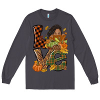 Smoke Love Fall with afro woman Long Sleeve Tee - NancyCooperArtShop
