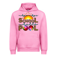 Fuchsia Pink bye bye school hello pool Urban Hoodie - Artiststas