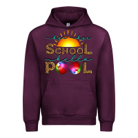 Mauve Wine bye bye school hello pool Urban Hoodie - Artiststas
