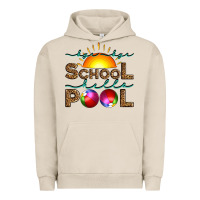 Pigment French Oak bye bye school hello pool Urban Hoodie - Artiststas